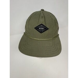 Evo Ski Snowboard Skate Bike Surf Shop Olive Green Rope Style Snap‎ Back Hat Cap